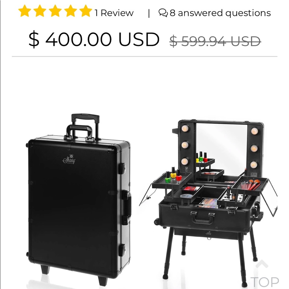 SHANY CosmeticsSTUDIO TOGO WHEELED MAKEUP TROLLEY